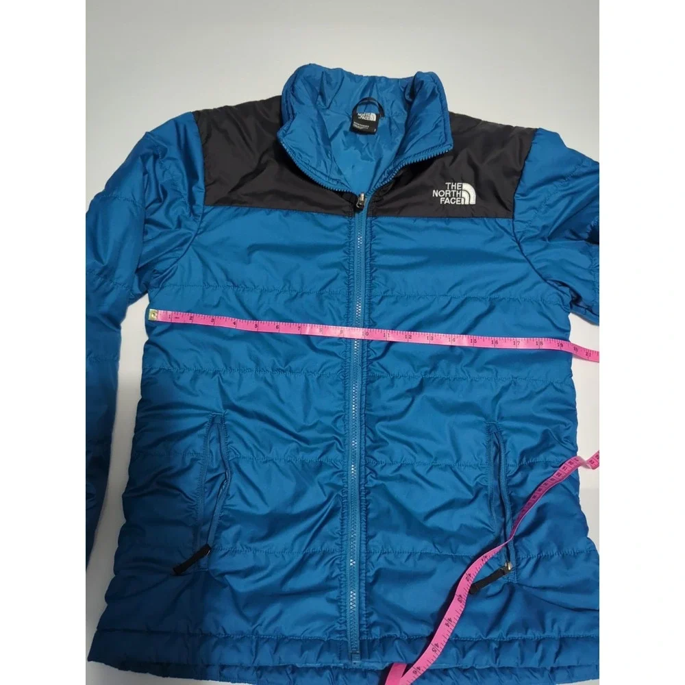 The North Face Puffer Jacket Mens S gorpcore blue lightweight spring blue hiking
